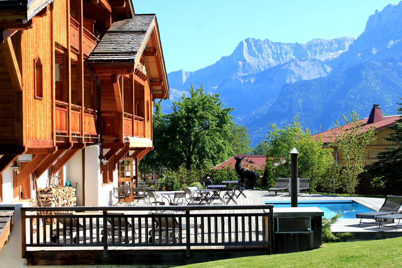Le Cerf Amoureux Chalet Prive & Spa Sallanches Bagian luar foto